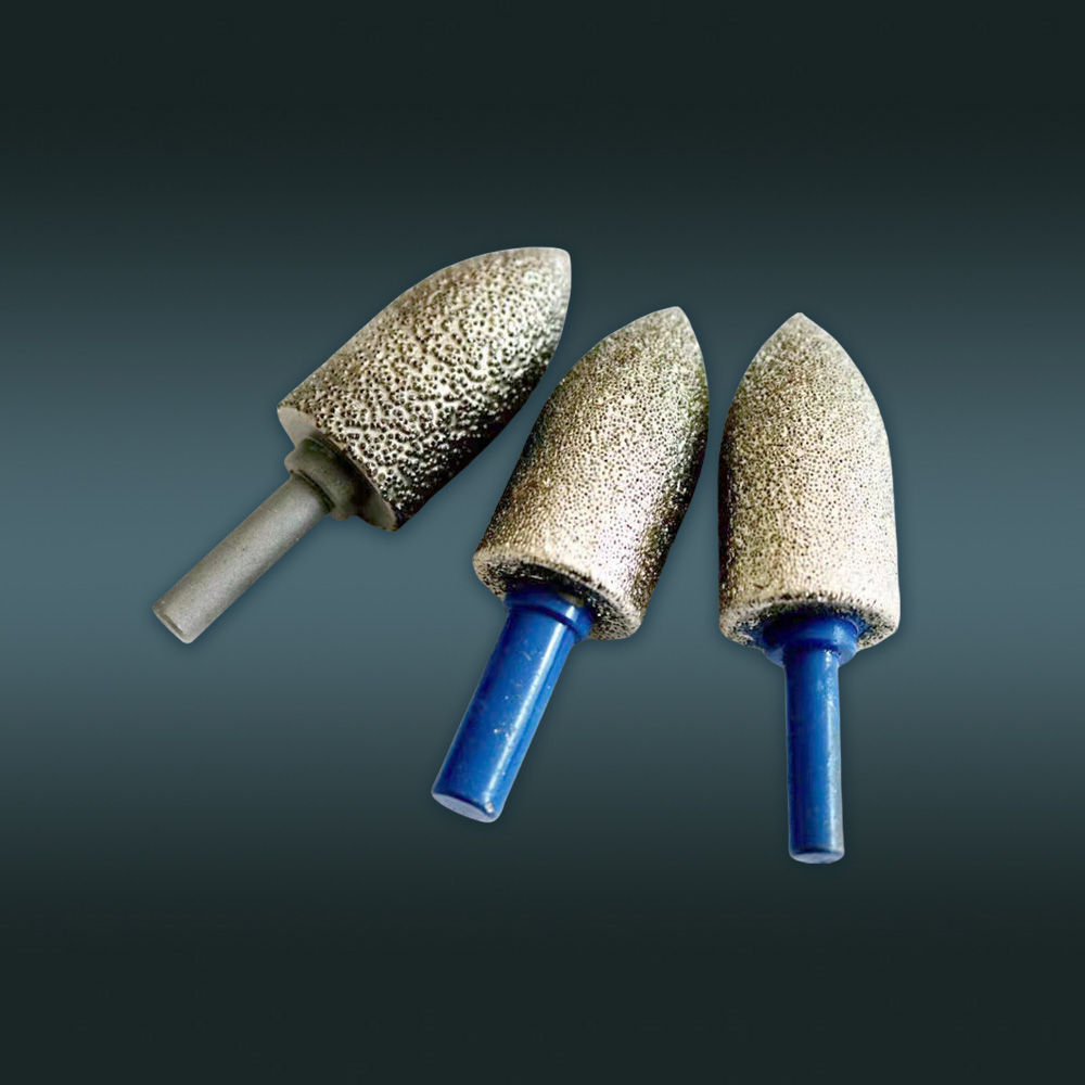 Brazed diamond grinding head