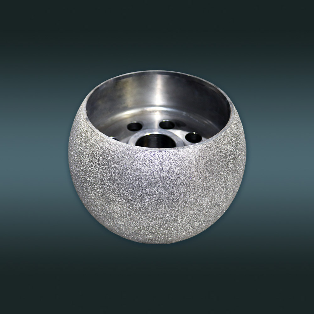 Brazed diamond grinding wheel for grinding stone and rubber tires